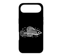 Poisson des cavernes Line Art Passionné de Poissons Coque pour iPhone Air