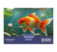 Poisson d'or 1000 Pieces Jigsaw Puzzles for Adults Educhational Games Stress Relieving Entertainment Cultivate The Spirit of Teamwork for The Whole for Women, Gifts for Men 70x50cm