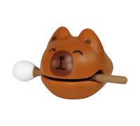 Poisson en Bois Mignon | Drôle Petit Jouet Portable,Ornement Portable pour Méditation - pour Famille Proches Travail Étude Méditation Anniversaire Fête Événement Bureau