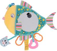 Poisson en forme de voiture de bébé miroir en peluche observation de la rotation réglable
