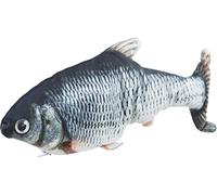 TRIXIE Wriggle fish Jouet pour chat à l'herbe à chat 30 cm rechargeable par USB