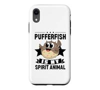 Poisson-Globe est Mon Esprit Animal Kawaii Dessin animé Poisson-Globe Coque pour iPhone XR