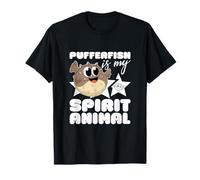 Poisson-Globe est Mon Esprit Animal Kawaii Dessin animé Poisson-Globe T-Shirt