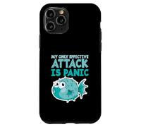 Poisson-Globe Humoristique « My Only Effective Attack is Panic » Coque pour iPhone 11 Pro