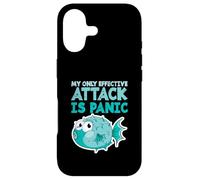 Poisson-Globe Humoristique « My Only Effective Attack is Panic » Coque pour iPhone 17