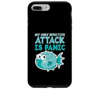 Poisson-Globe Humoristique « My Only Effective Attack is Panic » Coque pour iPhone 7 Plus/8 Plus