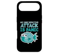 Poisson-Globe Humoristique « My Only Effective Attack is Panic » Coque pour iPhone Air