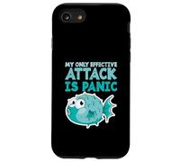 Poisson-Globe Humoristique « My Only Effective Attack is Panic » Coque pour iPhone SE (2020) / 7/8
