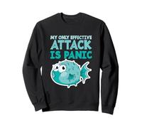Poisson-Globe Humoristique « My Only Effective Attack is Panic » Sweatshirt