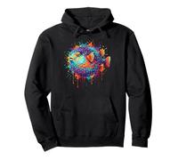Poisson-Globe Illustration Sweat à Capuche