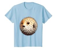 Poisson-Globe Mignon Facile Halloween Puffer Fish Costume Pufferfish T-Shirt, Enfant, Bleu Céleste, 8 Ans