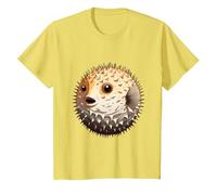 Poisson-Globe Mignon Facile Halloween Puffer Fish Costume Pufferfish T-Shirt, Enfant, Citron, 8 Ans