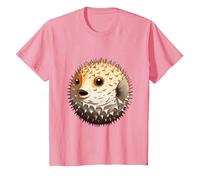 Poisson-Globe Mignon Facile Halloween Puffer Fish Costume Pufferfish T-Shirt, Enfant, Rose, 8 Ans