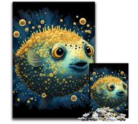 Poisson-Globe, Puzzle 1000 pièces, Puzzle Impossible pour Adultes, Jeu interactif Familial, défi cérébral, Cadeau 26x38cm/10,23x14,96 Pouces