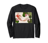 Poisson koï Japonais Art Lotus Pond Zen Carpe Japon Nature Manche Longue