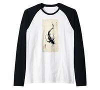 Poisson koï Japonais Art Vintage Zen persévérance Cadeau Manche Raglan