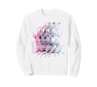 Poisson Koï Japonais Effet pailleté, esthétique Vaporwave Sweatshirt