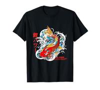 Poisson Koi Japonais en Retro Streetwear Vaporwave Harajuku T-Shirt