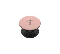 Poisson koï Japonais Fleur de Lotus Zen Line Art PopSockets PopGrip Adhésif