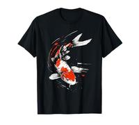Poisson koï Japonais Kanji Vintage Asian Brush Stroke T-Shirt