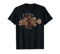 Poisson-Lion Aquarium d'eau De Mer Plongeur sous-Marin T-Shirt