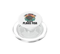 Poisson Mignon rétro I Can't Imagine Life Without Plaice Fish PopSockets PopGrip pour MagSafe