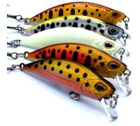 Poisson Nageur Truite 6cm Le Pack de 5 leurres de pêche