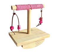 Poisson perche - Support de dressage pour perruches en bois 14 x 10 x 14,5 cm | Cacatus jouets d'enrichissement pour ara, conure, perruches, parents d'animaux de compagnie, amoureux des animaux