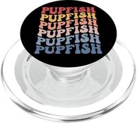 Poisson Poisson Groovy Rétro Poisson PopSockets PopGrip pour MagSafe