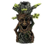 Poisson pour décoration d'aquarium, cachette, tronc d'arbre, racines avec visage - Petite décoration en résine - Accessoires de paysage pour aquarium - Décorations en résine - Face d'arbre - Racines