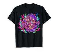 Poisson psychédélique océan Vibrant Art sous-Marin T-Shirt