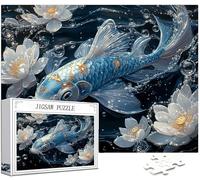 Poisson Puzzle 1314 Pièces Adultes, DIY Puzzle Fleur Couleur Puzzles, Jigsaw Jeu éducatif effrayant, Ddifficile pour Adultes avec Emballage Cadeau for Decoration Chambre Murale, Cadeau Homme, Model369