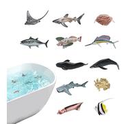 Poisson Réaliste,Modèle Interactif Cognitif - Poissons Faux Réalistes pour Jeu d'Imitation - pour Bain École Apprentissage Maison Extérieur Famille Temps de Jeu Salle de Classe Éducation Exploration