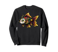 Poisson Rouge Mexicain Crâne en Sucre Calavera Viva Mexico Fille Party Sweatshirt