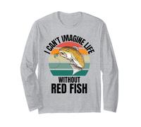 Poisson Rouge Mignon rétro I Can't Imagine Life Without Red Fish Manche Longue