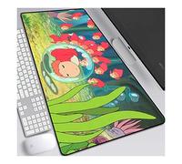 Poisson Rouge sur la Falaise, B Tapis de Souris XL 900x400mm Hydrorésistant Anime Mouse Pad Grand Tapis de Souris Gamer avec Base en Caoutchouc Anti-Glissant Surface Texturée pour Ordinateur et PC