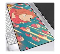 Poisson rouge sur la falaise, H Tapis de Souris XL 900x400mm Hydrorésistant Anime Mouse pad Grand Tapis de Souris Gamer avec Base en Caoutchouc Anti-glissant Surface Texturée pour Ordinateur et PC