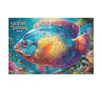 Poisson Tropical coloré 1000 Pièces Puzzle Collectionneur en Carton Haute Qualité Haute Difficulté Décoration Murale Oeuvre d'art Cadeau Noël Premium 1000 PCS