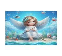 Poissoning Ange Puzzle en Bois 1000 Pièces pour Adultes Et EnfFourmis, Puzzles Impossible, Jeu De Patience Coloré, À Partir De 12 Ans （75×50cm）