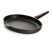 Poissonnière ovale en fonte 38 cm - Woll - Noir - Fonte Aluminium Noir G