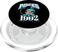 Poissons 1992 Astro Year Queen Melanated Afro Godesses PopSockets PopGrip pour MagSafe