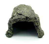 Poissons Cachés Cave Aquarium Non-Toxique Haute Simulation Tortue Rampante Reptile se Prélassant Cacher Habitat Réservoir Décoration Ornement. (B)