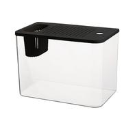 Poissons d'animaux de compagnie haute clarté Réservoirs d'habitat Réservoirs de poisson écologiques modernes pour décoration de table intérieure avec couvercle sécurisé Support de plantes Bac à