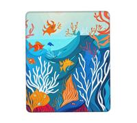 Poissons de mer tropicaux colorés améliorez votre espace de travail avec notre tapis de souris tendance, tapis de souris durable, tapis multifonction
