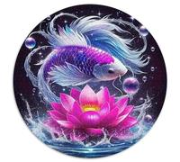 Poissons Koi 1000 Pièces Puzzle Circulaire Jeu Qualité Supérieure Cadeau Unique pour Adultes Et Enfants 1000pcs (67.5x67.5cm)