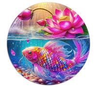 Poissons Koi Puzzle 1000 Pièces Adultes Et Enfants Dès 14 Ans Pond Vie Puzzle Adulte Jeu Éduchatif Challenge Toy Détente Collection 1000pcs (67.5x67.5cm)