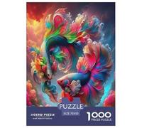 Poissons Koi Puzzles Jeu De Puzzle Activités Familiales Stimulantes 1000 Pièces Bonne Chance Koi Casse-tête Qualité Premium pour Adultes Et Enfants 70x50cm/1000pcs