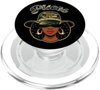 Poissons Reine Camo Femme Noir Anniversaire Signe du PopSockets PopGrip pour MagSafe