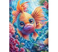 Poissons Rouges dans Le récif corallien 1000 Pieces Casse-tête Adolescent en Carton Rigide Mythes fantastiques Cuento De Hadas Difficulté Moyenne Activité Ã‰ducative Cadeau Fête des Mè