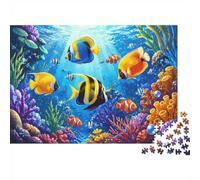 Poissons sous-Marins 1000 Pièces Mini Puzzle pour Adultes